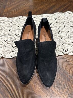 Lucky Brand Women’s Black Pointed Slip-On Loafers